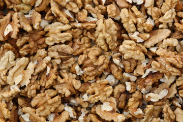 Walnut healthy snack background