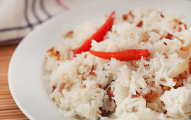 Polao or pilaf is specially cooked rice