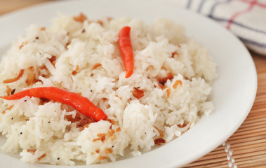 Polao or pilaf is specially cooked rice