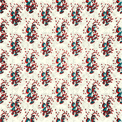 abstract objects with hearts on a light background seamless pattern wallpaper