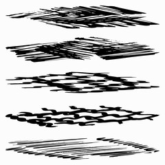 Fototapeta premium beautiful black graffiti banners collection