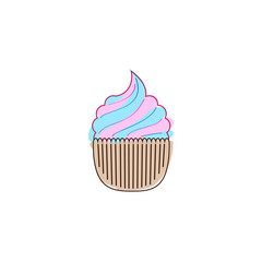 Cupcake cute and abstract