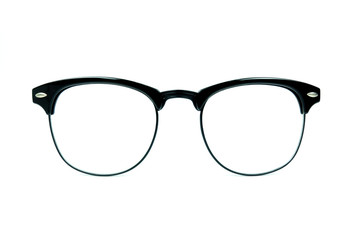 Eye frame glasses isolated on white background