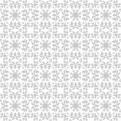 gray abstract objects on a white background seamless pattern illustration