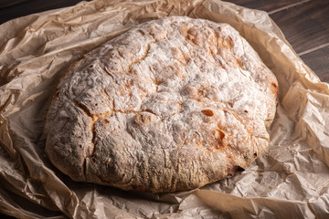 Freshly baked traditional bread