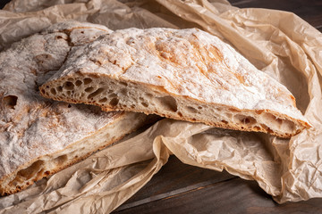 Freshly baked traditional bread