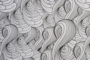 Arrière plan motif forme de vagues