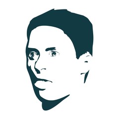 Portrait of surprised man with open mouth. Half turn view