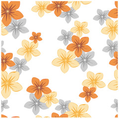 Obraz premium Vector abstract background flowers seamless pattern