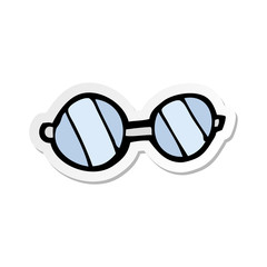 Fototapeta premium sticker of a cartoon glasses