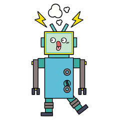 cute cartoon robot