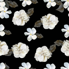 Floral seamless pattern vector illustration