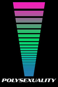 polysexuality flag on black