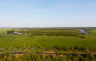 Obraz premium View on bend of the Don river