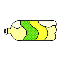 cartoon doodle of a soda bottle