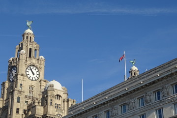 Fototapeta na wymiar Liverpool Liver Building - Merseyside, England, UK