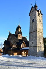 Fototapeta na wymiar Zabytkowy kościół w Karpaczu, Polska