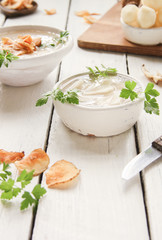 Topinambur Suppe Gemüse Wintergemüse Chips 