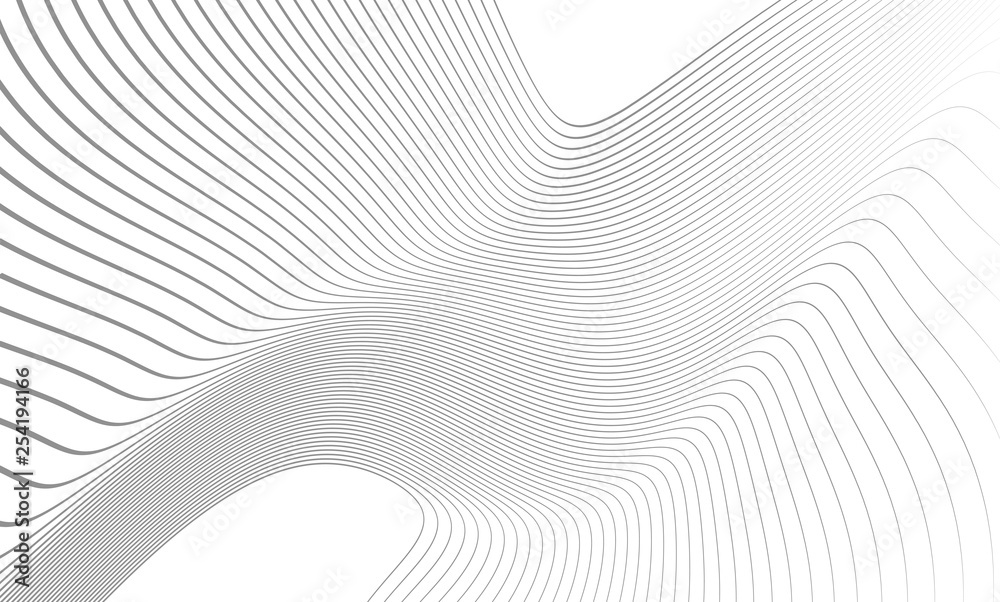 Wall mural Vector illustration of the pattern of the gray lines abstract background. EPS10.