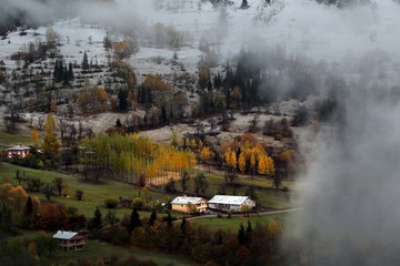 Autumn forest and village photos.savsat/artvin turkey 