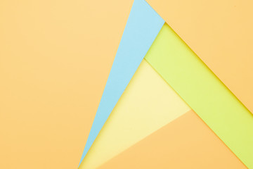 Colored paper Minimal shapes background material design pastel tone