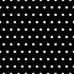 Abstract doodle pattern with hand drawn polka dots. Cute vector black and white doodle pattern. Seamless monochrome doodle pattern for fabric, wallpapers, wrapping paper, cards and web backgrounds.