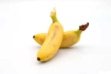 Bananas isolated on white background