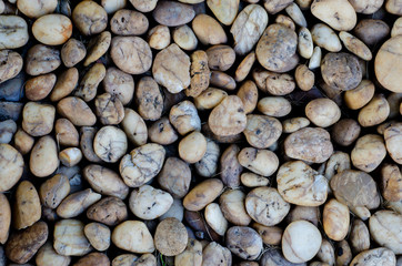 Stones with blurred background patterns