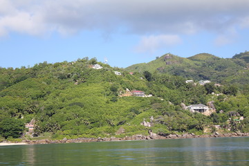 Obraz premium seychelles trip sunny island private island