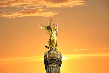 Victory monument ( Siegessaeule ) in Berlin, Germany