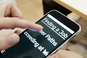 Job search on mobile device