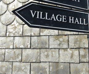 Village Hall Sign