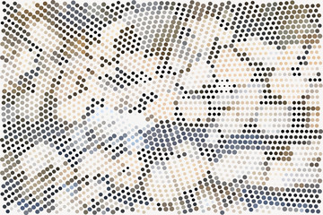 Abstract color halftone pattern