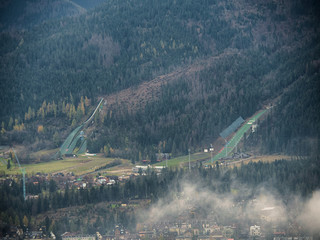 View of the ski jump in Zakopane