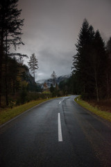 Road to the Mountains in Austria