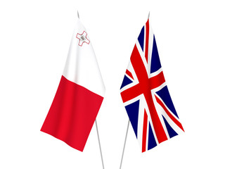 Great Britain and Malta flags
