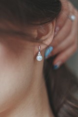 Fototapeta premium pearl earring