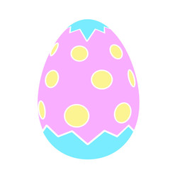 Color Easter egg vector icons flat style