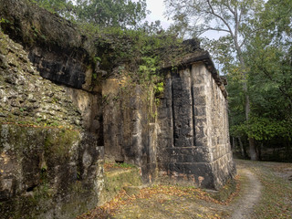 Pyramids in Nation's most significant Mayan city of Tikal Park, Guatemala