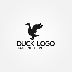 Fototapeta na wymiar Duck Logo Vector Design