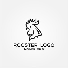 Rooster Vector Design Template