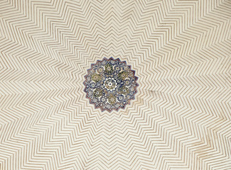 Architecture detail inside the Humayun's Tomb, built by Hamida Banu Begun in 1565-72, Delhi, India 