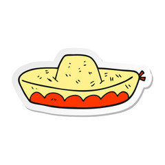 sticker of a cartoon hat