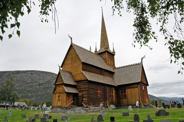 Fototapeta na wymiar Stabkirche im Norwegen