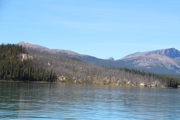 Shoreline Of Maligne Lake, Jasper National Park, Alberta