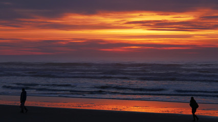 Fototapeta premium Beach sunset