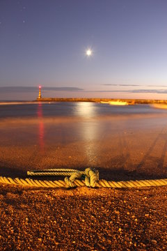Praia, Lua, Corda
