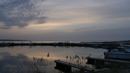 Sunset on little harbor