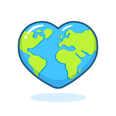 Heart shaped earth