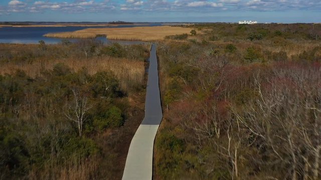 4k Aerial Drone  shot, Sandbridge  Virginia beach